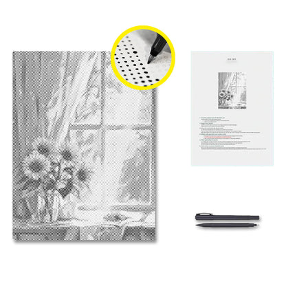 Sonnenblumen – Malen mit Punkten