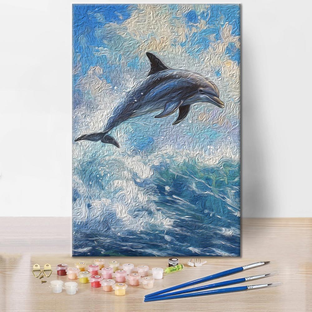 Delfines - Pintar por números