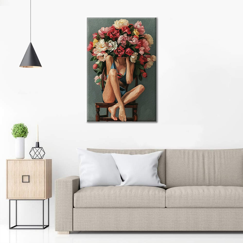 Niña de las flores - Pintura por números