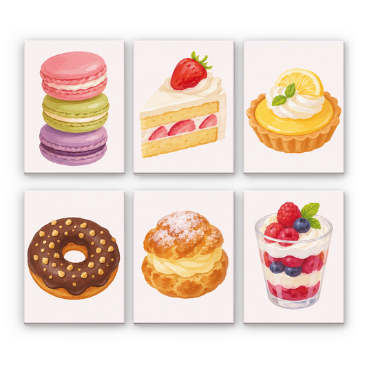 Pastell-Dessertköstlichkeiten