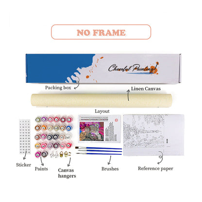 Der Meerblick aus dem Fenster – Malen nach Zahlen